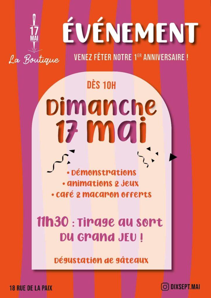 Popup DixSept Mai Evenement