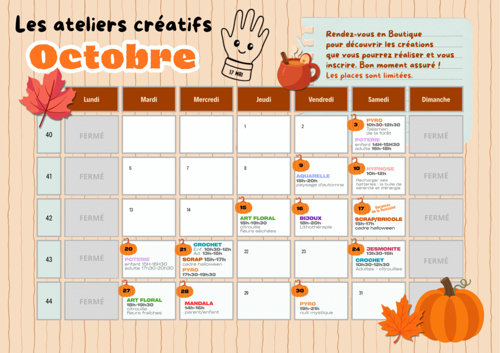 DixSept Mai Planning Octobre 2026